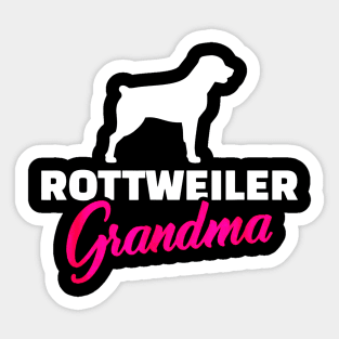 Rottweiler Grandma Sticker